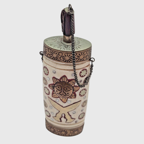 Vintage tibetan snuff bottle - tibetan,