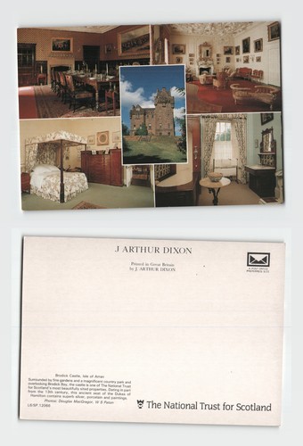 Postcard brodick castle isle - postcard,
