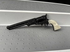 Miniature Diecast Single Cap Colt 45 Peacemaker Toy Gun TC Vintage 4.5" Long