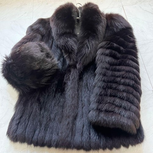 Women black dyed - black, fox