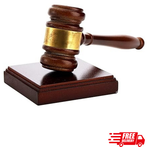 Brown wooden gavel and - gavel,