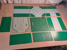 10 x Lego Base Plate including some Road