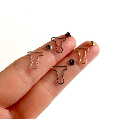Mini doll overall buckles