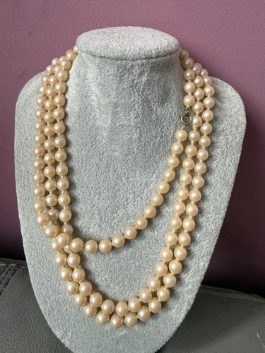 Vintage triple strand - triple, cream