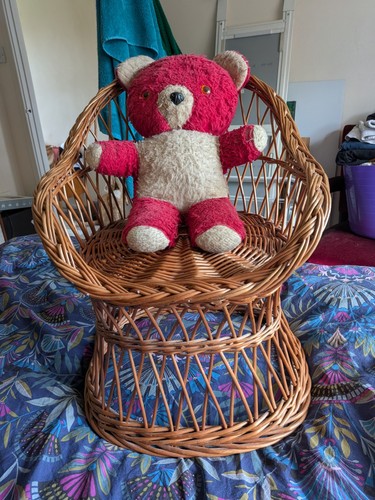 Vintage child wicker chair - vintage,