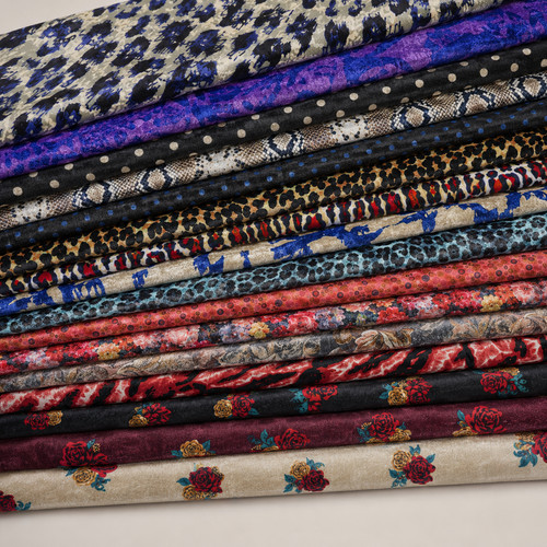 Stretch velour fabric soft - stretch,