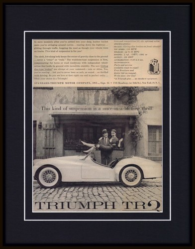 1957 triumph framed 11x14 - 1957,