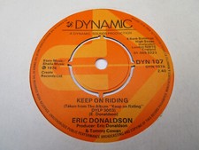 Eric Donaldson Keep On Riding 7" Vinyl Record