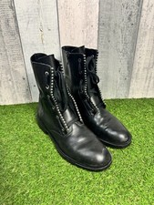 ZARA WOMEN'S BLACK LEATHER