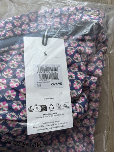 Joules jasmine swimsuit uk18 - joules,