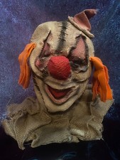 Scary CLOWN Mask (Latex and Burlap) Creepy/Halloween ADULTS SIZE