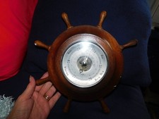 Vintage wooden ships wheel - vintage,