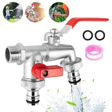 Garden Double Outlet Tap 1/2