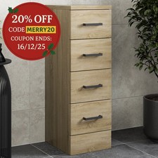 Bathroom 4 Drawer Storage Unit