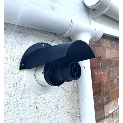 Boiler flue rain snow cover - flue,