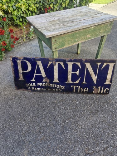 Antique enamel advertising - enamel,