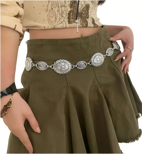 Boho western concho - concho, belt