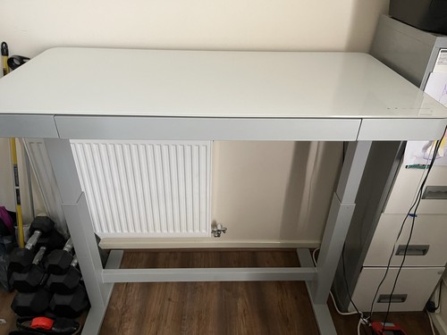 Costco grey white - glass, top