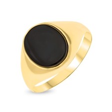 9ct Gold Signet, plain seal