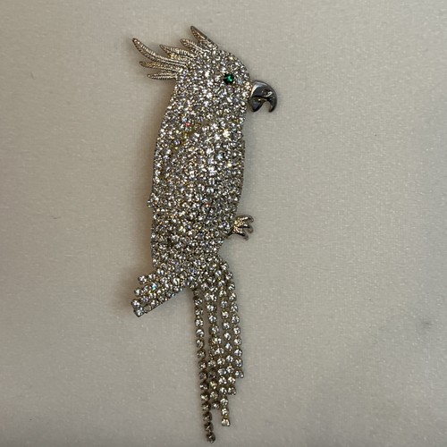 Cockatoo parrot pin brooch - brooch, xl