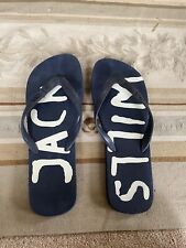 Jack Wills men’s Logo Blue Flip Flops Size 10