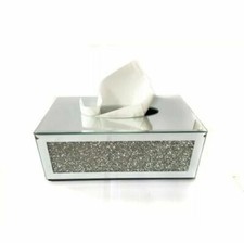 TISSUE BOX Silver mirrored