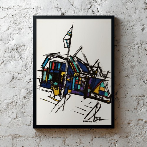 Aldeburgh framed original - ❤,