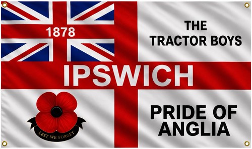 Ipswich town flag 3ft 2ft - town,