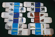 WADE Whimsies 1971 - 1984   SIX Flat Packed COLOURED BOXES