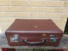 Vintage Globe-Trotter Brown Medium Size Suitcase