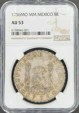 1756 Mo-MM 8 Reales Pillar