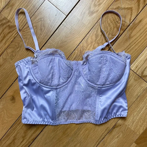 Primark lilac satin - , lace