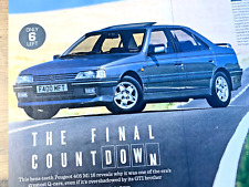 PEUGEOT 405 MI16 MI 16 - COLLECTIBLE ORIGINAL CLASSIC CAR ROAD TEST REVIEW