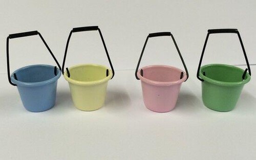 Coloured metal buckets - , choice