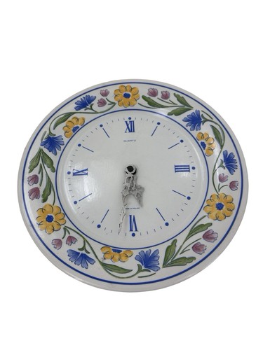 Ceramic plate wall clock - ceramic,