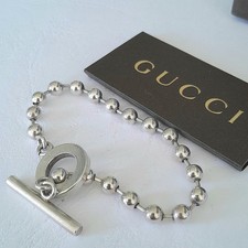 GUCCI 925 Silver Ball Toggle