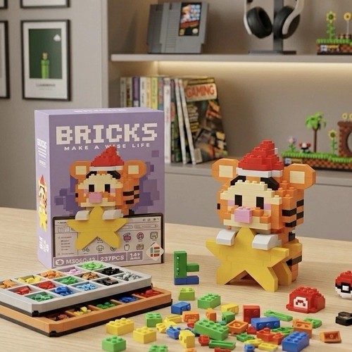Tiger nano block building kit - nano,