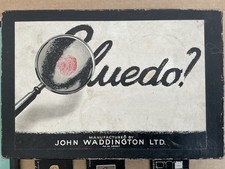Vintage Cluedo Board Game John Waddington Classic