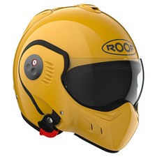 Roof Boxer Alpha Motorcycle Motorbike Flip Up Helmet - Yellow