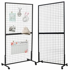 Gridwall Panel Display Shelf Movable Retail Display Rack-a pole slightly bent
