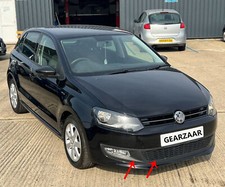 FOR VW POLO 6R 2009-2014 FRONT BUMPER LOWER CENTER GRILL AND FOG LIGHT TRIMS SET