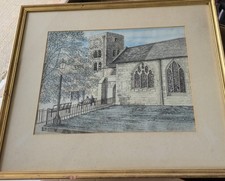 Oxford antique signed - antique, print