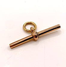 9 ct Gold T-Bar Pendant 9k 375