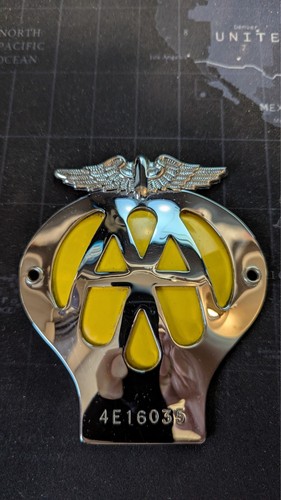 Vintage car badge - aa,