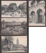 4 old postcard Toulouse