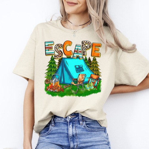 Escape camping shirt - escape, t-shirt