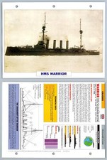 HMS Warrior - 1905 - Cruisers - Atlas Warships Maxi Card