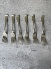 6 x D & A Forks BOMBAY SILVER