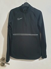 Ladies Nike Dri Fit Virgin Active Quarter Zip Track Top Black size XS