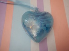 Beautiful blue art glass - blue,
